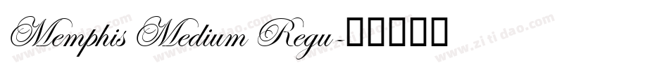 Memphis Medium Regu字体转换